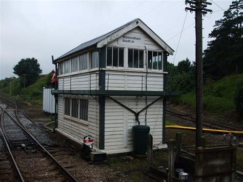 wymondham south junction signal box|Wymondham South Junction signal box © Glen .